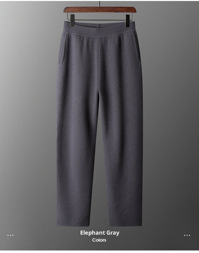 Pantalones de Cachemira Gruesa Talle Alto para Hombre - Image 10
