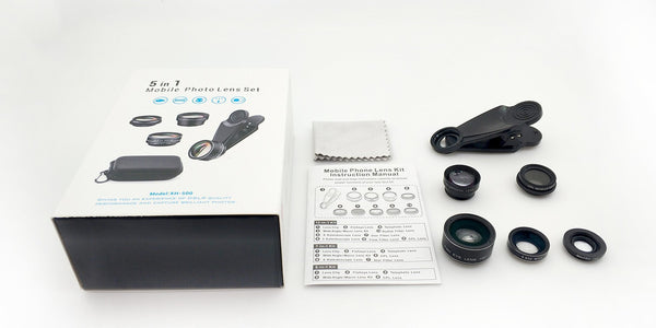 Kit de 10 Lentes Gran Angular Macro Ojo de Pez para Smartphone - Image 3