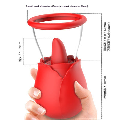 Estimulador Íntimo Rose Dream con Tecnología de Succión y Lengua - Image 4