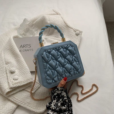 Bolso Cuadrado Pequeño PU Estilo Coreano con Cadena Elegante - Image 5