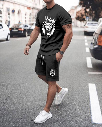 Playera Deportiva 3D Estampada para Hombre - Conjunto de Ocio y Actividad Física - Image 5