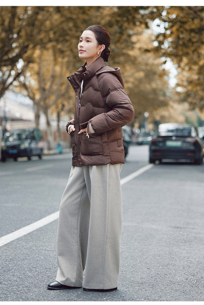 Abrigo de Algodón Acolchado con Capucha para Mujer Adulta - Image 34