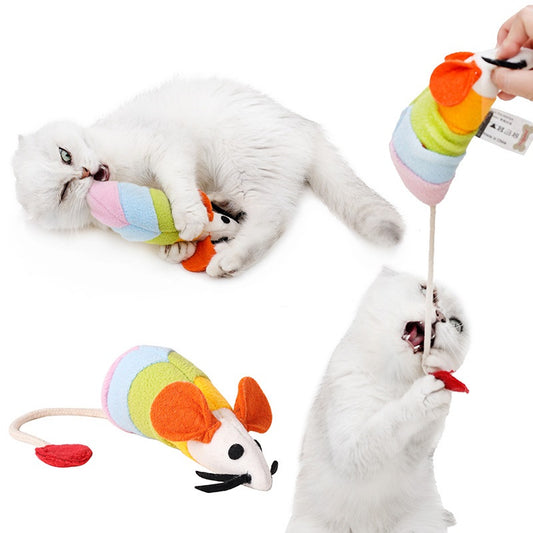 Juguete Interactivo de Ratón Arcoíris para Gatos - Resistente a Mordidas - Image 2