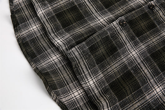 Camisa a Cuadros con Capucha para Hombre y Mujer - Image 13