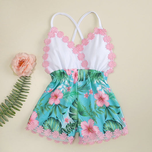 Jumpsuit Estampado Floral con Tirantes Multicolor