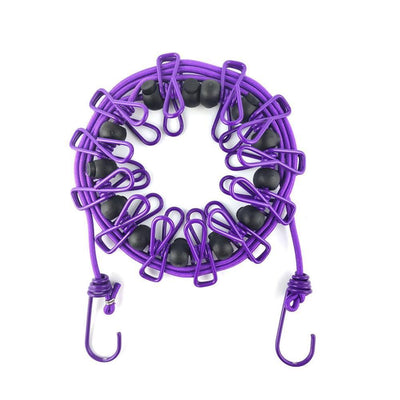Pinza Elástica Antiviento para Tendedero con Hebilla de Posicionamiento - Image 10