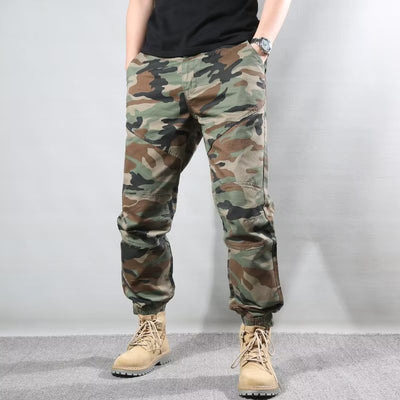 Pantalones Cargo Retro Estilo Japonés con Camuflaje y Corte Tobillero - Image 8