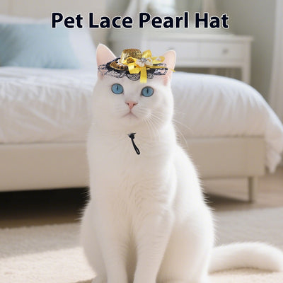 Sombrero de Encaje para Gatos - Accesorios para Sesiones Fotográficas y Disfraces - Image 3