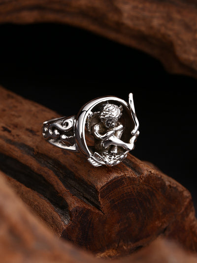 Anillo de Plata 925 Cupido Ángel Ajustable - Image 11