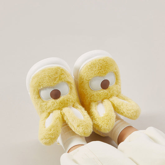 Pantuflas Infantiles de Algodón con Diseño de Conejo y Suela Antideslizante - Image 11