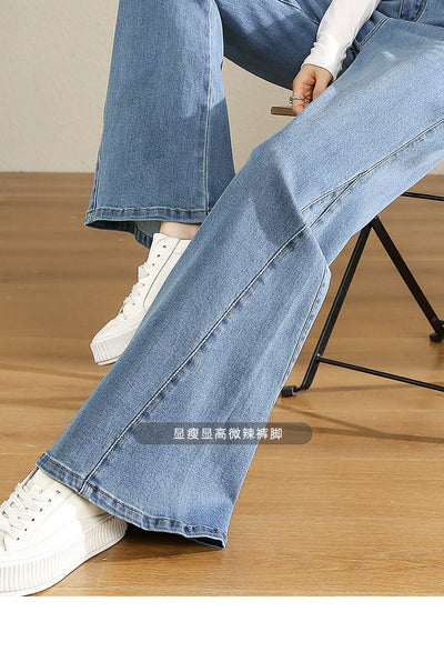 Jeans Cintura Alta Acampanados con Diseño Artístico para Mujer - Image 18