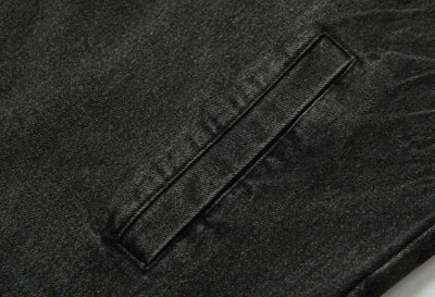 Chaqueta de Motociclista Denim con Bordados - Image 18