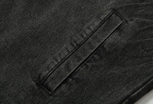 Chaqueta de Motociclista Denim con Bordados - Image 18