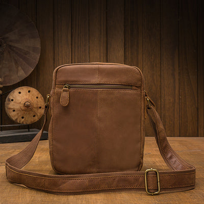 Bolso Mensajero de Cuero Genuino para Hombre - Estilo Ejecutivo Casual - Image 5