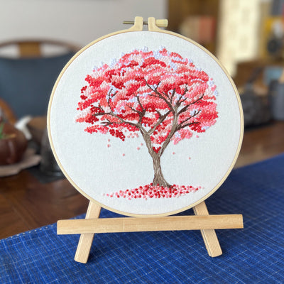 Kit de Bordado Principiante con Árbol Colgante - Pintura Textil - Image 7