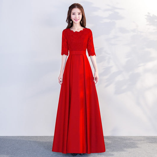 Vestido Largo Elegante de Manga Larga Negro para Eventos Corporativos - Image 20