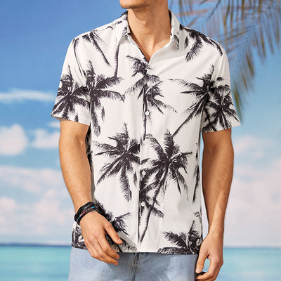Camisa Hawaiana Blanca para Hombre - Estilo Casual Playa