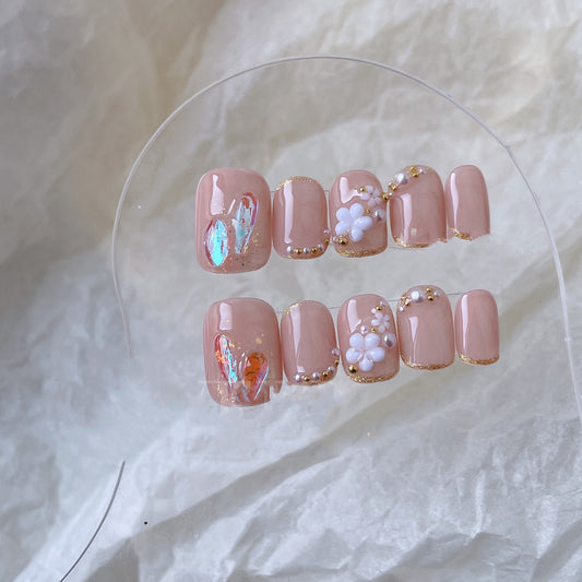 Parches de Uñas Removibles Pearl Floret - Image 2