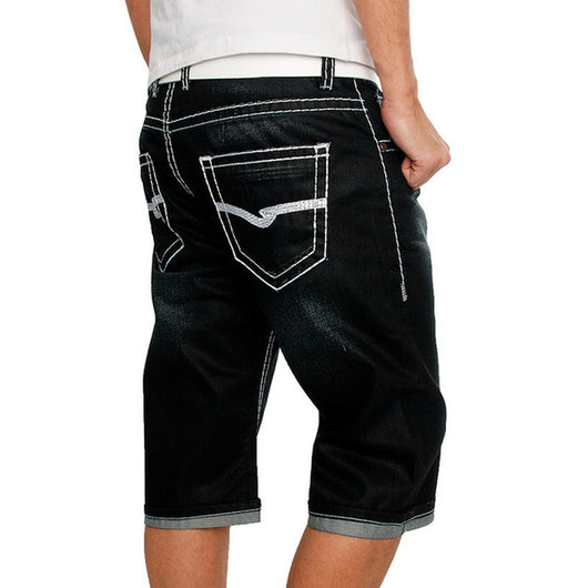 Pantalones de Mezclilla Casual para Hombre con Bolsillos Funcionales - Estilo Europeo y Americano - Image 11