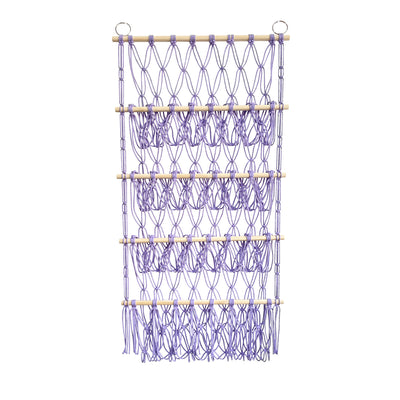 Organizador de Almacenamiento Tejido de 4 Niveles con Red de Bolsillo - Image 17