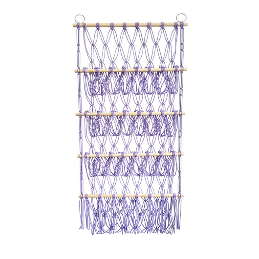 Organizador de Almacenamiento Tejido de 4 Niveles con Red de Bolsillo - Image 17