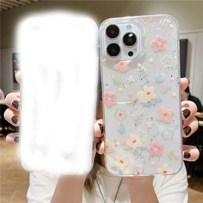 Funda para Celular con Flores y Brillo Epoxy - Image 5