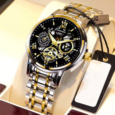 Reloj Hombre Hueco Resistente al Agua con Calendario y Esfera Luminosa - Image 6