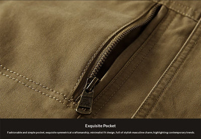 Chaqueta Casual Hombre Cuello Mao Bolsillos Múltiples - Image 13