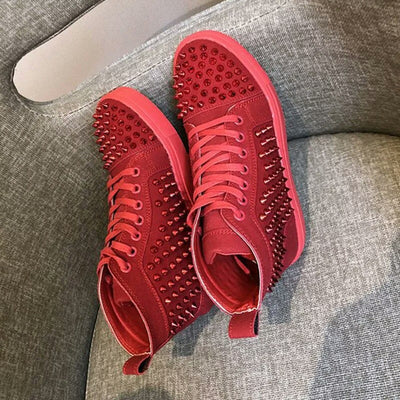 Zapatillas Altas Casuales Unisex con Suela Gruesa y Detalles de Strass - Image 10