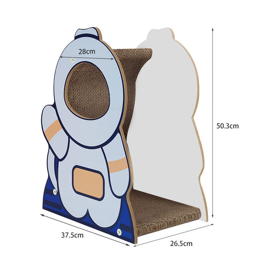 Nido Corrugado para Gatos Astronauta Grande con Tabla de Agarre - Image 12