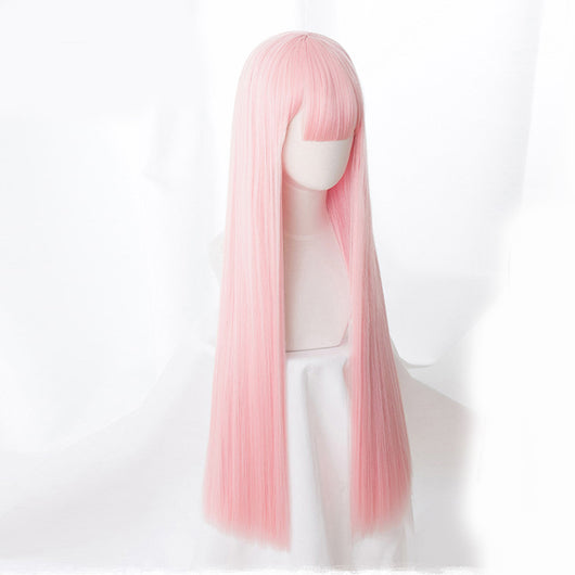 Peluca Cosplay Liso de Color Sólido para Mujer - Image 6