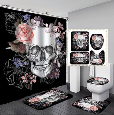 Cortina de Baño Halloween Impresa Gruesa e Impermeable - Image 32