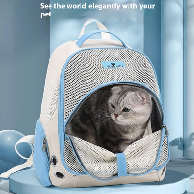 Mochila Transportadora Doble para Gatos - Portátil y Plegable - Image 26