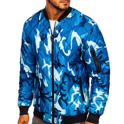 Chaqueta Béisbol Camuflaje Slim Fit Algodón Resistente al Viento - Image 3