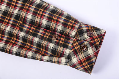 Camisa de Cuadros Gruesa y Cálida - Manga Larga Suelta y Cómoda - Image 12