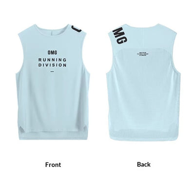 Camiseta Deportiva Hombre Sin Mangas Transpirable Seda Helada Entrenamiento Ligero - Image 4