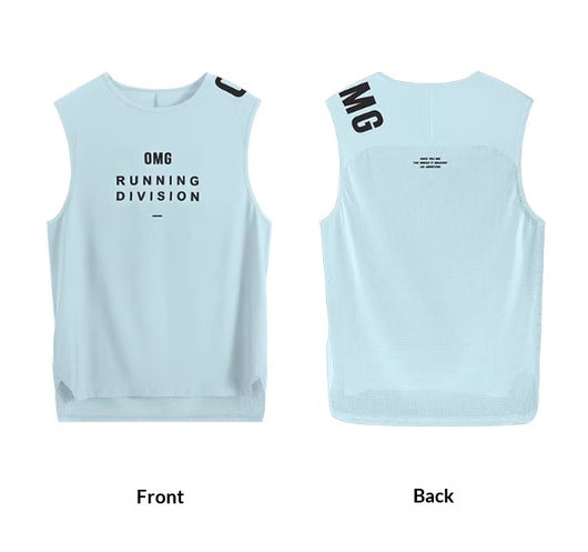 Camiseta Deportiva Hombre Sin Mangas Transpirable Seda Helada Entrenamiento Ligero - Image 4