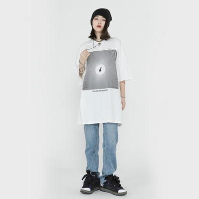 Camiseta Oversize Hip-hop de Manga Corta - Estilo Urbano Contemporáneo - Image 8