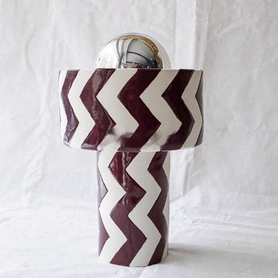 Lámpara de Mesa Rayada para Sala, Oficina y Dormitorio - Image 6