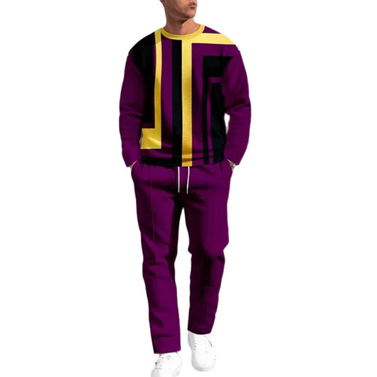 Conjunto de Sudadera y Pantalón Deportivo Hombre Estampado 3D Otoño - Image 6
