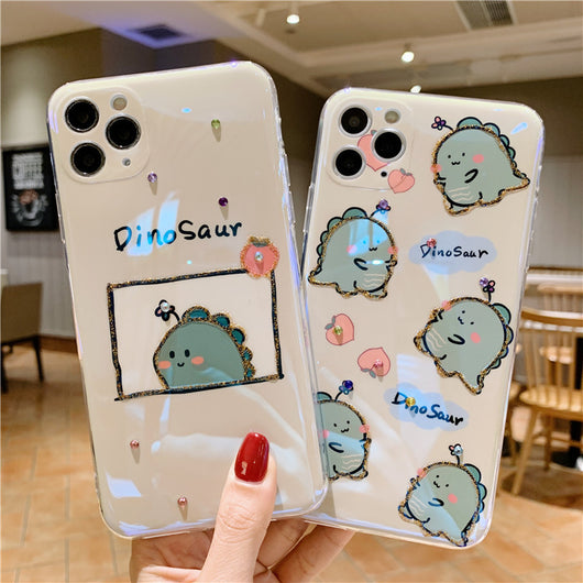 Funda Dinosaurio Brillante para Apple - Diseño Suave con Detalles Epóxicos - Image 4