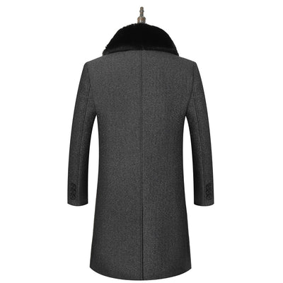 Abrigo de Lana Acolchado Largo para Invierno - Image 9