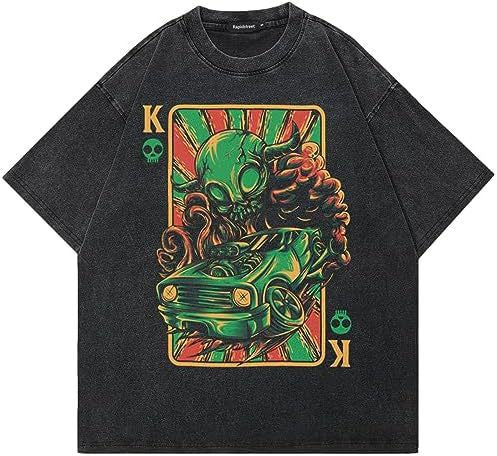 Playera Acolchada Retro Hip Hop Casual Manga Corta para Hombre - Image 11