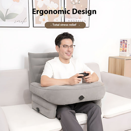 Mesa de Lectura Inflable Plegable con Almohada para Libros - Image 9