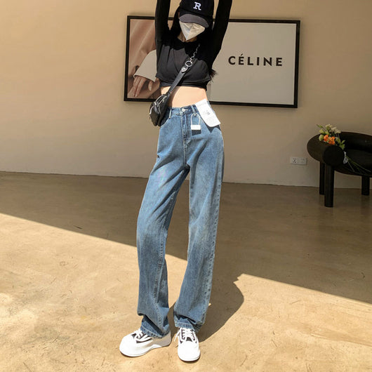 Pantalones Vaqueros Pierna Ancha Talla Grande para Mujer Otoño e Invierno - Image 2
