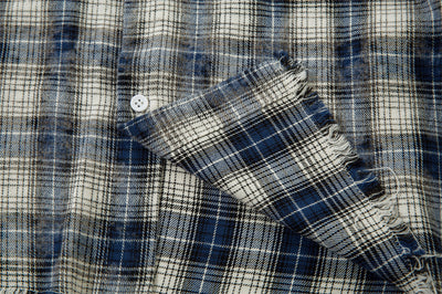 Camisa Cuadriculada Punk Suelta para Hombre - Estilo Rebelde - Image 7