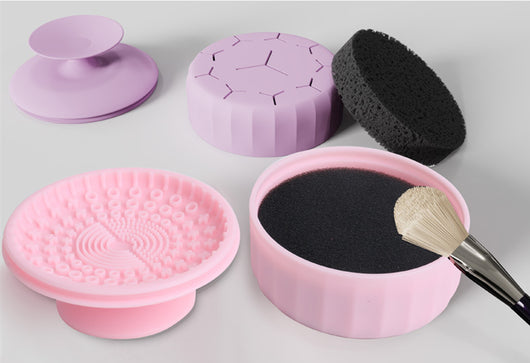 Caja Limpiadora de Brochas de Maquillaje Uso Húmedo y Seco - Image 13