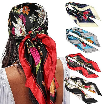Pañuelo de Seda Estampado Cuadrado - Image 16