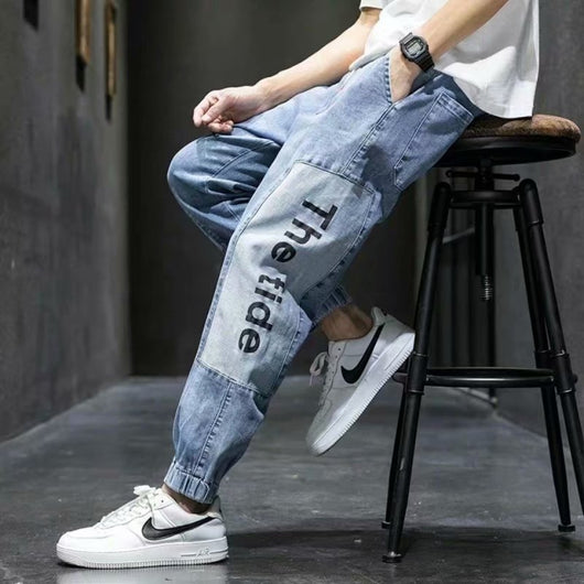 Pantalones Harem Elásticos Talla Grande para Hombre con Stretch - Image 9