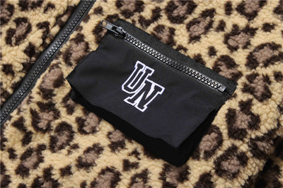 Jersey de Algodón Polar con Estampado Leopardo y Letras Bordadas - Image 9